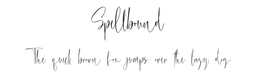 Spellbound by Stefani Letter — Script Handwritten Font