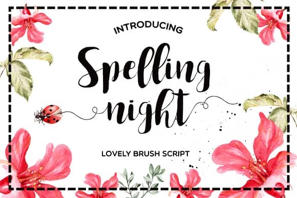 Spelling Night Font by Mellow Design Lab — Script Handwritten Font