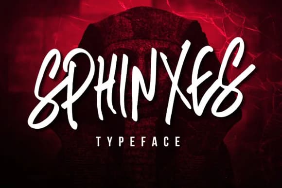 Sphinxes Font by QueenType — Script Handwritten Font
