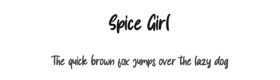 Spice Girl by Moonstone Co — Script Handwritten Font