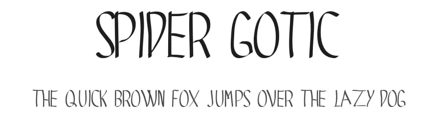 Spider Gotic by Grafito Design — Script Handwritten Font