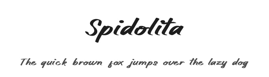 Spidolita by Fontada — Script Handwritten Font