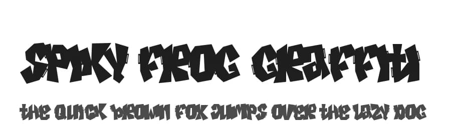 Spiky Frog Graffiti by Cikareotype Studio — Script Handwritten Font