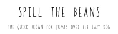 Spill the Beans by Reema Chhabra — Script Handwritten Font — thumbnail 1