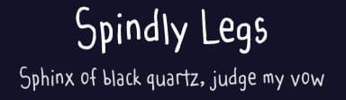 Spindly Legs by Stork — Script Handwritten Font — thumbnail 2