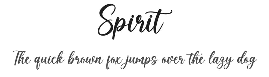Spirit by Graphix Line Studio — Script Handwritten Font