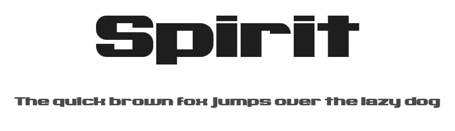 Spirit by Vladimir Nikolic — Sans Serif Font