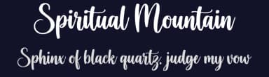 Spiritual Mountain by Cat.B — Script Handwritten Font — thumbnail 2