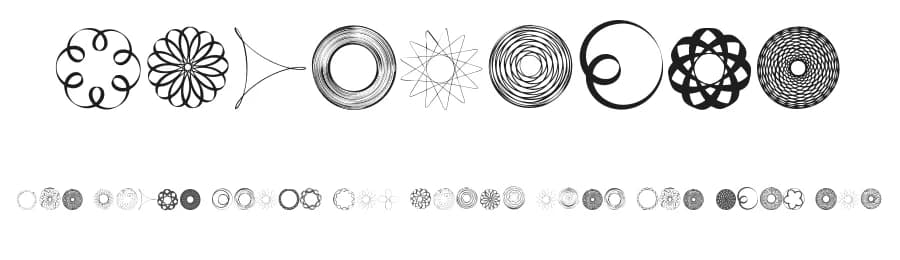 SpiroFace by Shara Weber — Dingbats Font