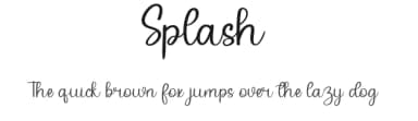Splash by Etik Fatimah — Script Handwritten Font — thumbnail 1
