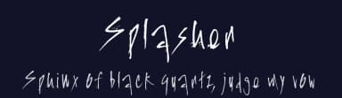 Splasher by Xerographer Fonts — Script Handwritten Font — thumbnail 2