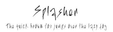 Splasher by Xerographer Fonts — Script Handwritten Font — thumbnail 1