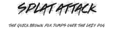 Splat Attack by JSH creates — Script Handwritten Font — thumbnail 1