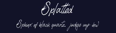 Splatted by Billy Argel Fonts ® — Script Handwritten Font — thumbnail 2