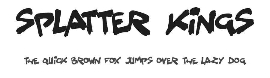 Splatter Kings by Hawtpixel — Script Handwritten Font