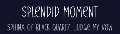 Splendid Moment by Md Shohail Bhuian — Script Handwritten Font — thumbnail 2