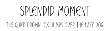 Splendid Moment by Md Shohail Bhuian — Script Handwritten Font — thumbnail 1