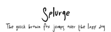 Splurge by L'Abecedarienne — Script Handwritten Font — thumbnail 1