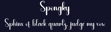 Spongky by Andi Moz — Script Handwritten Font — thumbnail 2