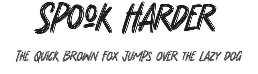 Spook Harder by Gassstype — Script Handwritten Font