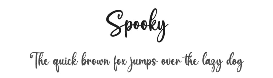 Spooky by Graphix Line Studio — Script Handwritten Font