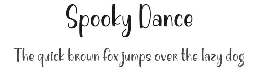 Spooky Dance by Nirmala Creative — Script Handwritten Font