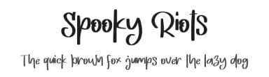 Spooky Riots by Annisa Afni — Script Handwritten Font — thumbnail 1