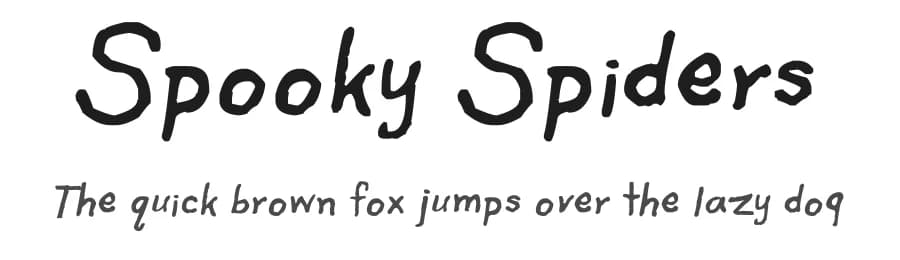 Spooky Spiders by FontPanda — Script Handwritten Font