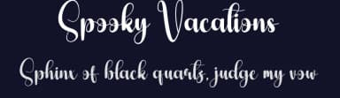 Spooky Vacations by Scratchones — Script Handwritten Font — thumbnail 2
