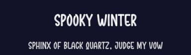 Spooky Winter by Scratchones — Script Handwritten Font — thumbnail 2