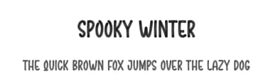 Spooky Winter by Scratchones — Script Handwritten Font — thumbnail 1