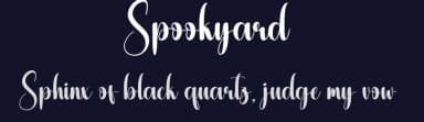 Spookyard by Scratchones — Script Handwritten Font — thumbnail 2