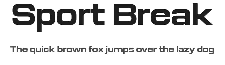 Sport Break by Namara Creative — Sans Serif Font