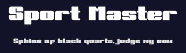 Sport Master by Qr Design — Sans Serif Font — thumbnail 2