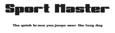 Sport Master by Qr Design — Sans Serif Font — thumbnail 1