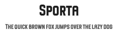 Sporta by Blankids — Sans Serif Font — thumbnail 1