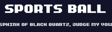 Sports Ball by Zephram — Sans Serif Font — thumbnail 2