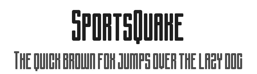 SportsQuake by Chequered Ink — Sans Serif Font