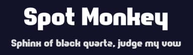 Spot Monkey by Chequered Ink — Sans Serif Font — thumbnail 2