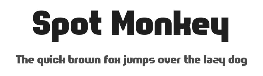 Spot Monkey by Chequered Ink — Sans Serif Font