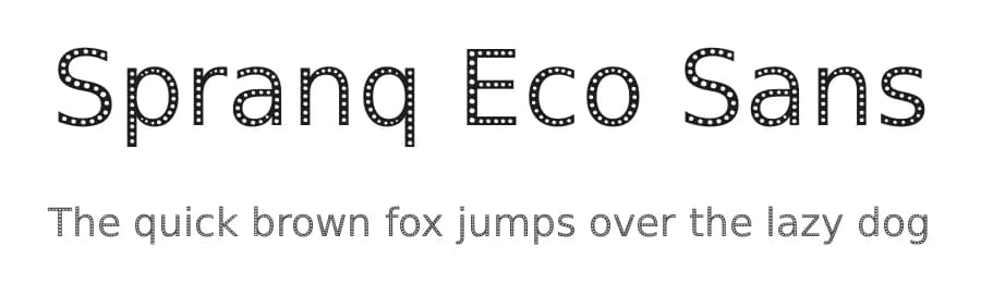 Spranq Eco Sans by Spranq — Sans Serif Font