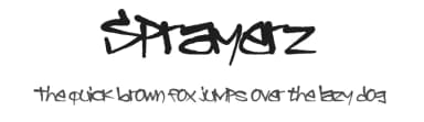 Sprayerz by B85 — Script Handwritten Font — thumbnail 1
