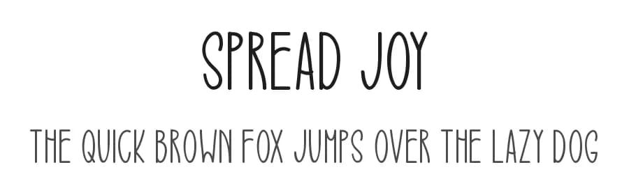 Spread Joy by Md Shohail Bhuian — Script Handwritten Font