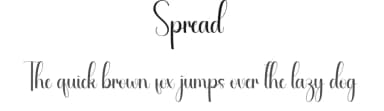 Spread by Andi Moz — Script Handwritten Font — thumbnail 1