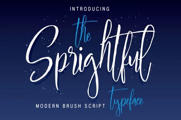 Sprightful Font by QueenType — Script Handwritten Font