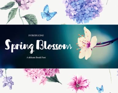 Spring Blossom Font by KreationsKreations — Script Handwritten Font — thumbnail 1