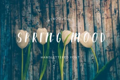 Spring Mood Font by Awesome Templates — Script Handwritten Font — thumbnail 1