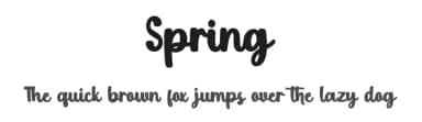 Spring by Fillo Graphic — Script Handwritten Font — thumbnail 1