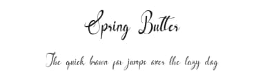 Spring Butter by Cikareotype Studio — Script Handwritten Font — thumbnail 1