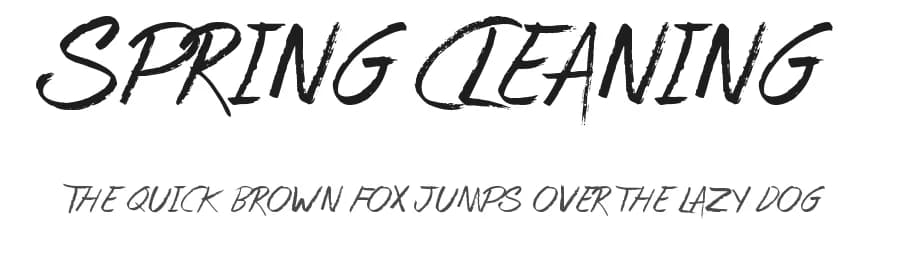 Spring Cleaning by JSH creates — Script Handwritten Font